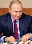  ??  ?? Russian leader: Mr Putin