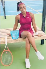  ?? HYDRANT ?? Tennis pro Sloane Stephens said she’s looking forward to exploring her Trinidad heritage soon.