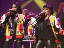  ?? Andy Kropa ?? The Associated Press Sandra Denton, left, and Cheryl James, part of the musical group Salt-n-pepa, are among the headliners of a new residency at the
Paris Theater that celebrates the 1990s.