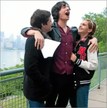  ??  ?? AP Photos Featured in “The Perks of Being a Wallflower” are Logan Lerman (left), Ezra Miller and Emma Watson.