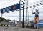  ?? Daniel Moore/Post-Gazette ?? Entrance to the U.S. Steel Mon Valley Works, Edgar Thompson Plant in Braddock.