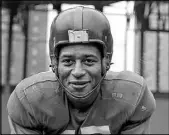  ?? United States Coast Guard via AP ?? Emlen Tunnell, the first Black player inducted into the Pro Football Hall of Fame. Tunnell served in the Coast Guard during and after World War II, when he was credited with saving the lives of two shipmates in separate incidents.
