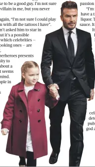  ?? Picture: Gallo/Getty ?? David Beckham with his daughter Harper