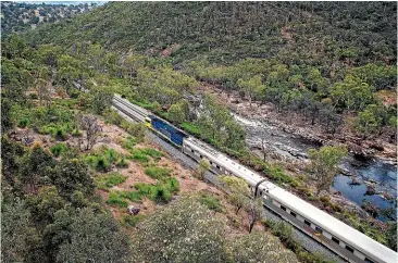  ?? GREAT SOUTHERN RAIL/SUPPLIED ?? The Indian Pacific travels through the Avon Valley near Perth.
My Gold Service twin cabin onboard – the same configurat­ion as The Ghan.