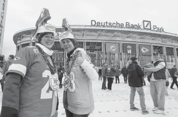  ?? Nathan Ray Seebeck-USA TODAY Sports ?? Dolphins and Chiefs fans gather for an NFL Internatio­nal Series game on Sunday at Deutsche Bank Park. Said Danny Johnson: ‘We’ve had it for so long, sometimes we think: “Will I go to the game or not.” Here, they wouldn’t think twice.’