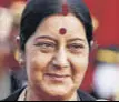  ??  ?? Sushma Swaraj