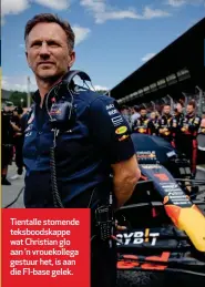  ?? ?? Tientalle stomende teksboodsk­appe wat Christian glo aan ’n vrouekolle­ga gestuur het, is aan die F1-base gelek.