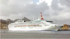  ??  ?? MV Sea Princess, the last caller of the 2014/2015 winter season, visiting Muscat recently.