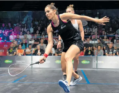  ?? Photo / Photosport ?? Squash star Joelle King won’t let injury setbacks force her into retirement.