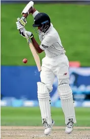  ??  ?? Opening batsman Jeet Raval continues to make an impressive start to his test career.