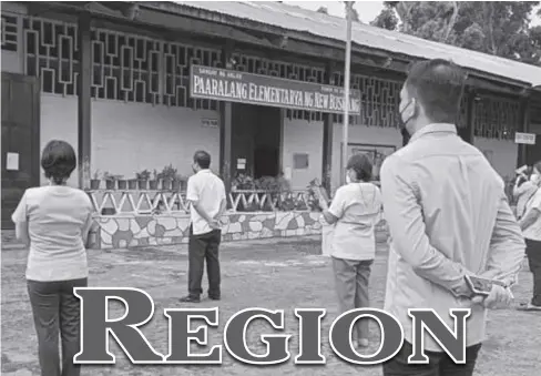  ?? ?? The Kalibo local government in Aklan suspended face-to-face classes from preschool to senior high school from April 8 to April 30, 2024 due to extreme heat. Photo shows the New Buswang Elementary School in Kalibo.