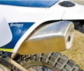  ??  ?? High-level exhaust can is a long way from the ground but still fries mud for that delicious off-road odour