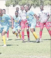  ?? ?? Chippa United in action against NC Profession­als during their Nedbank Cup Last 32 match at the Mxolisi Dicky Jacobs Stadium in Upington yesterday.