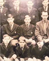  ??  ?? g Sir Anthony, front row centre, in his school days