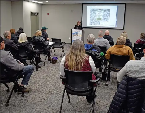  ?? SCOTT ANDERSON/SOUTHWEST BOOSTER ?? The City of Swift Current hosted an Ashley Park Community Open House on February 8 to provide an update on the Ashley Park Plan and the spring demolition of Ashley Park Hall.