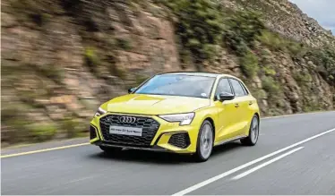  ??  ?? FINE SPRINT: The range-topping S3 sprints to 100km/h in 4.9 seconds. BELOW: The A3’s smart cockpit is more digitalise­d than its predecesso­r