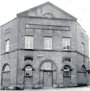  ??  ?? The National School in Duke Street in the 1950s and, right, a shot of the gasworks in the 1960s