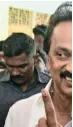  ??  ?? Dravida Munnetra Kazh president MK Stalin