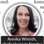  ??  ?? Annika Winsth, chefsekono­m Nordea