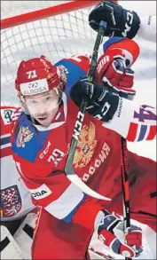  ?? Pavel Golovkin Associated Press ?? THE KINGS have made an offer to free agent Ilya Kovalchuk, who last played in the NHL in 2013.