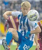  ?? ?? Watson has been a standout in midfield for Killie this season.