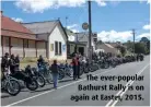  ??  ?? The ever-popular Bathurst Rally is on again at Easter, 2015.