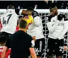  ??  ?? Bad hand: Fulham are penalised