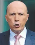  ??  ?? NO ANIMOSITY: Peter Dutton’s challenge is far from over.