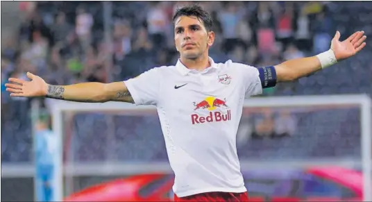  ?? ?? Jonathan Soriano, durante su etapa como jugador del Red Bull Salzburgo.