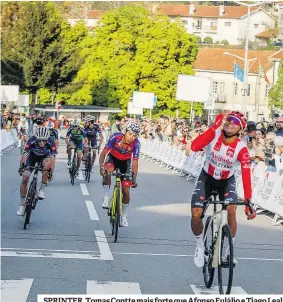  ?? ?? SPRINTER. Tomas Contte mais forte que Afonso Eulálio e Tiago Leal