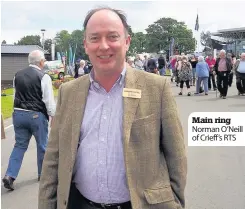  ??  ?? Main ring Norman O’Neill of Crieff’s RTS