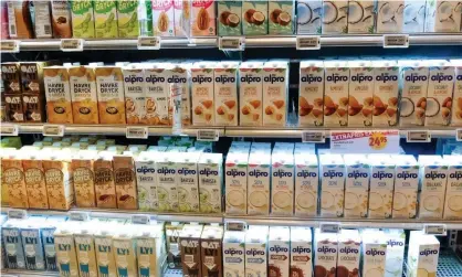  ??  ?? The dairy-free milk market is likely to be worth billions in the next few years. Photograph: SophieOst/Alamy