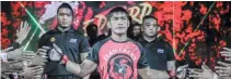  ?? ONE CHAMPIONSH­IP ?? FILIPINO MMA fighter and former world lightweigh­t champion Eduard Folayang will face Japanese legend Shinya Aoki for the third time in ONE Championsh­ip at “ONE on TNT IV” on Thursday in Singapore.