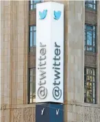  ?? ?? Sede de Twitter en San Francisco, California.