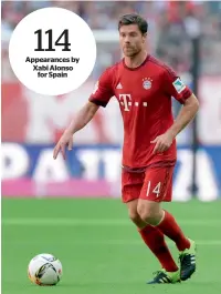  ?? AFP ?? Bayern’s Xabi alonso is in line to become the first player to win three Champions league titles with three different clubs. —