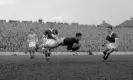  ?? ?? Yaacov Hodorov, Israel’s goalkeeper, catches the ball during the World Cup eliminator in Cardiff against Wales on 5 February 1958. Wales won 2-0. Photograph: PA/PA Archive/Press Associatio­n Images