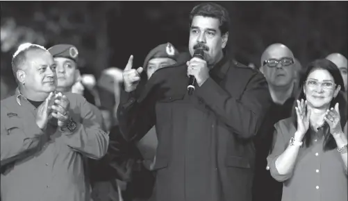  ??  ?? MADURO. El gran triunfador del domingo.