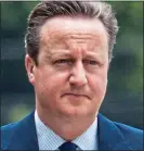  ??  ?? ‘BRIEFED AGAINST’: Mr Cameron