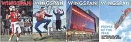  ?? PROVIDED BY NIXA PUBLIC SCHOOLS ?? These Wingspan covers are among the issues that earned the Nixa High School publicatio­n a Silver Medalist ranking from The Columbia Scholastic Press Associatio­n for 2022-23.