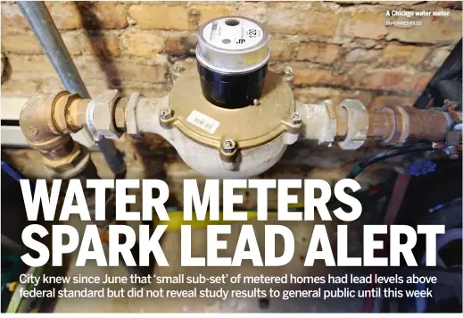  ?? SUN-TIMES FILES ?? A Chicago water meter