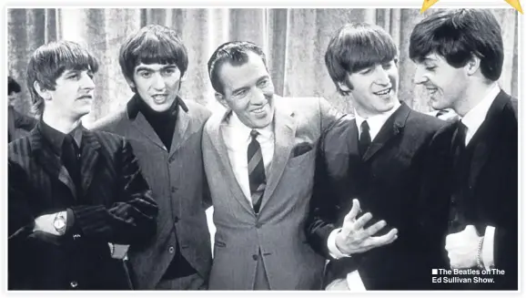  ??  ?? n The Beatles on The Ed Sullivan Show.