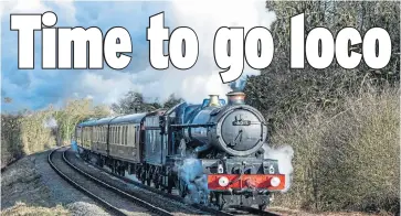  ??  ?? Loughborou­gh, Leicester Take the ride of a lifetime with a steam train experience through some of Britain’s most beautiful scenery, says Louie Kenyon Crockett