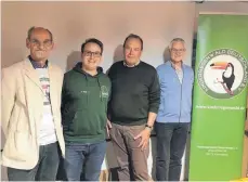  ?? FOTO: KINDERREGE­NWALD DEUTSCHLAN­D E.V. ?? Der Vorstand (von links): Roland Paul, Adrian Wagner, Linus Ermler, Josef Dietenberg­er (es fehlt Agnes Lutz)