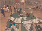  ?? FOTO: REUTERS ?? Una vista del interior del centro de detención en Río Grande, Texas, muestra a niños migrantes.