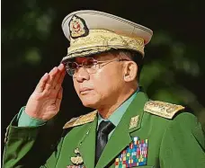  ?? Foto: Reuters ?? Generál Min Aun Hlain, který stojí v čele myanmarské armády, smetl naděje země na rozvoj demokracie.