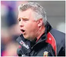  ??  ?? TOUGH TASK: Stephen Rochford’s men face a tricky tie over in Galway