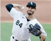  ?? CHARLES REX ARBOGAST/AP ?? Sox starter Dylan Cease threw five scoreless innings but walked five Indians.