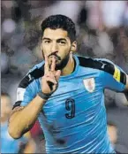  ?? FOTO: EFE ?? Luis Suárez celebra el 0-2 Lo fabricó