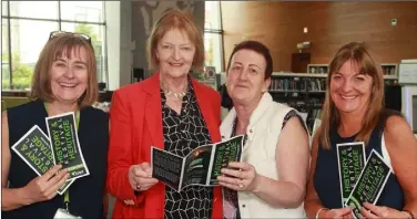  ??  ?? At the launch of the Byrne Perry Festival: Barbara Nolan of the library service, Megan O’Beirne, committee member, Tina O’Sullivan, Wexford County Council, and Martina Halford, library service.