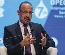  ?? BLOOMBERG PIC ?? Saudi Arabia Energy Minister Khalid al-Falih says the country has for decades used its oil policy as a responsibl­e economic tool and isolated it from politics.